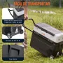 VEVOR Nevera Eléctrica Portátil de 53 L Nevera Portátil para Coche 12/24 V CC 100-240 V CA Nevera de Una Zona para Coche 0,6 kW.h -20 °C a 10 °C Congelador Ajustable para Camión Barco Camping