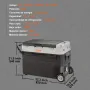 VEVOR Nevera Eléctrica Portátil de 53 L Nevera Portátil para Coche 12/24 V CC 100-240 V CA Nevera de Una Zona para Coche 0,6 kW.h -20 °C a 10 °C Congelador Ajustable para Camión Barco Camping