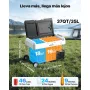VEVOR Nevera Portátil para Coche 35 L, Refrigerador para Coche Temperatura Ajustable de -20 °C a 20 °C, con Control por Aplicación, Ruedas y Doble Zona, para Autocaravanas, Barcos, Camping, Pesca