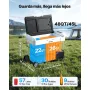 VEVOR Nevera Portátil para Coche 45 L, Refrigerador para Coche Temperatura Ajustable de -20 °C a 20 °C, con Control por Aplicación, Ruedas y Doble Zona, para Autocaravanas, Barcos, Camping, Pesca