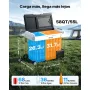 VEVOR Nevera Portátil para Coche 55 L, Refrigerador para Coche Temperatura Ajustable de -20 °C a 20 °C, con Control por Aplicación, Ruedas y Doble Zona, para Autocaravanas, Barcos, Camping, Pesca