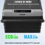 VEVOR Refrigerador para automóvil, refrigerador para automóvil de 12 voltios, congelador portátil de doble zona de 115 L con ruedas y asa, -4 ℉ - 68 ℉, refrigerador con compresor de 12/24 V CC y 100-240 V CA para exteriores, campamentos