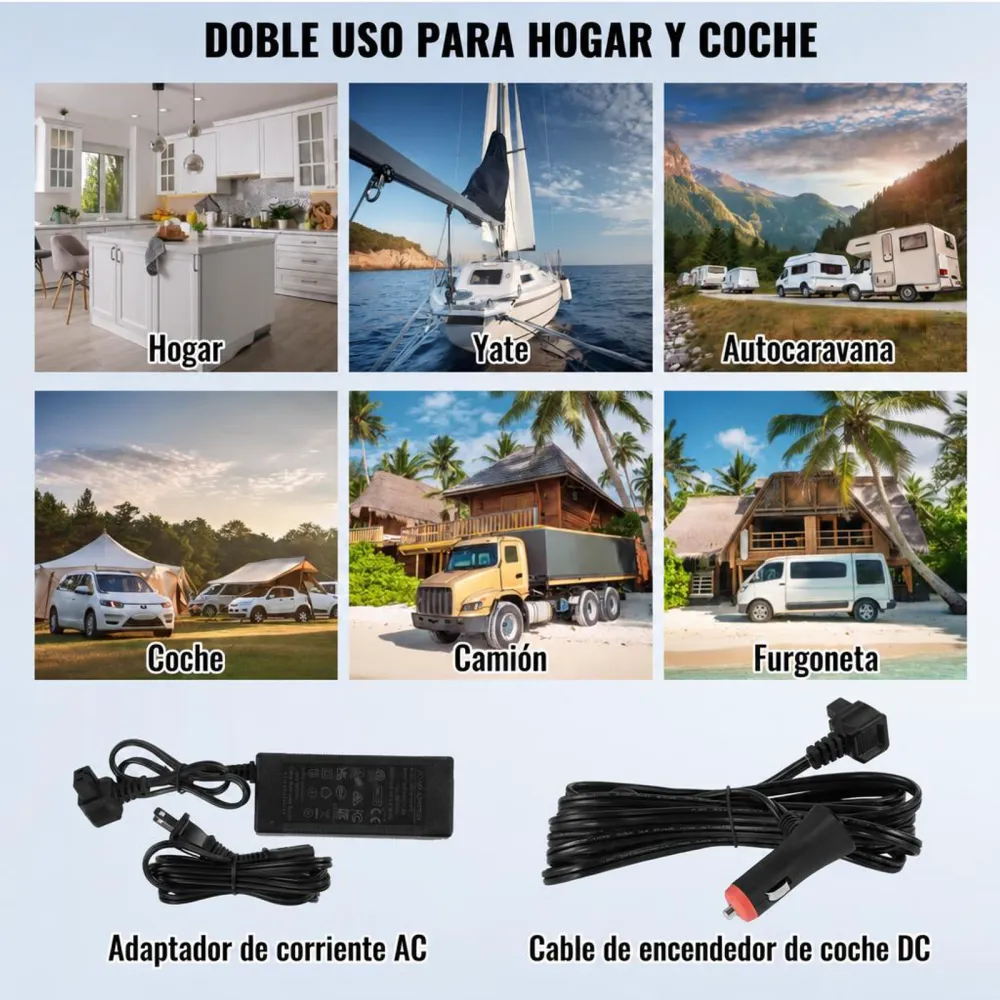 VEVOR Refrigerador portátil para automóvil, con función de fabricación de hielo, refrigerador para automóvil de 12 voltios, congelador portátil de zona única de 35 L, temperatura ajustable de -4 ℉ a 68 ℉, con ruedas para acampar, automóvil, RV