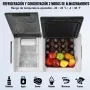 VEVOR Refrigerador Portátil para Automóvil, con Función de Fabricación de Hielo, 36 L, Temperatura Ajustable de -20~20 ℃, con Compresor para Acampar, Automóvil, 734 x 396 x 544 mm