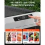 VEVOR Nevera Portátil para Coche 60 L con Compresor, Refrigerador para Coche Temperatura Ajustable de -20 a 20 °C, 12/24 V CC y 100-240 V CA, con Ruedas y Asa, para Autocaravanas, Camping, Viajes