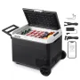 VEVOR Nevera Portátil para Coche 60 L con Compresor, Refrigerador para Coche Temperatura Ajustable de -20 a 20 °C, 12/24 V CC y 100-240 V CA, con Ruedas y Asa, para Autocaravanas, Camping, Viajes