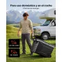 VEVOR Nevera Portátil para Coche 78 L con Compresor, Refrigerador para Coche Temperatura Ajustable de -20 a 20 °C, 12/24 V CC y 100-240 V CA, con Ruedas y Asa, para Autocaravanas, Camping, Viajes