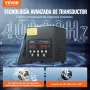 VEVOR Limpiador Ultrasónico, 60 W Máquina de Limpieza Sónica Digital de 2 L con Modo Suave y Desgasificación Mejorada, Calentador y Temporizador para Joyas, Gafas, Herramientas y Retenedores