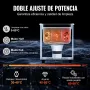 VEVOR Limpiador Ultrasónico, 60 W Máquina de Limpieza Sónica Digital de 2 L con Modo Suave y Desgasificación Mejorada, Calentador y Temporizador para Joyas, Gafas, Herramientas y Retenedores
