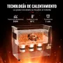 VEVOR Limpiador Ultrasónico, 180 W Máquina de Limpieza Sónica Digital de 6 L con Modo Suave y Desgasificación Mejorada, Calentador y Temporizador para Joyas, Gafas, Herramientas y Retenedores