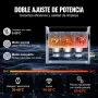 VEVOR Limpiador Ultrasónico, 180 W Máquina de Limpieza Sónica Digital de 6 L con Modo Suave y Desgasificación Mejorada, Calentador y Temporizador para Joyas, Gafas, Herramientas y Retenedores