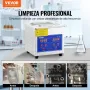 VEVOR Limpiador Ultrasónico 1.3L, 60W Limpiador Ultrasónico Profesional de Acero Inoxidable, Máquina de Limpieza Ultrasónica Potente Frecuencia de 40 kHz con Pantalla LED para Joyas, Reloj, Gafas