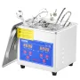 VEVOR Limpiador Ultrasónico 1.3L, 60W Limpiador Ultrasónico Profesional de Acero Inoxidable, Máquina de Limpieza Ultrasónica Potente Frecuencia de 40 kHz con Pantalla LED para Joyas, Reloj, Gafas