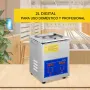 VEVOR Limpiador Ultrasónico 2L, 60W Limpiador Ultrasónico Profesional de Acero Inoxidable, Máquina de Limpieza Ultrasónica Potente Frecuencia de 40 kHz con Pantalla LED para Joyas, Reloj, Gafas