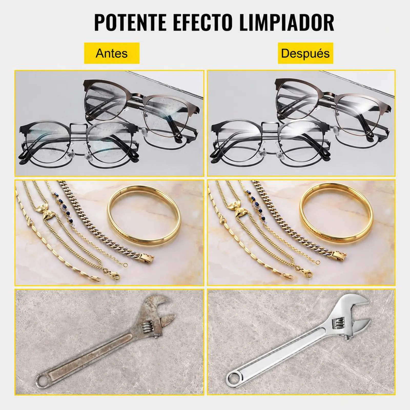 VEVOR Limpiador Ultrasónico 2L, 60W Limpiador Ultrasónico Profesional de Acero Inoxidable, Máquina de Limpieza Ultrasónica Potente Frecuencia de 40 kHz con Pantalla LED para Joyas, Reloj, Gafas