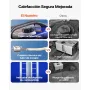 VEVOR Calefactor de Aire Diésel 12-24V 5-8KW, Portátil, con Mando a Distancia, Pantalla LCD y Asa, Silencioso, 5 L, para Camiones, Autocaravanas, SUV y Tractores, 400 x 245 x 305 mm, Violeta y Negro