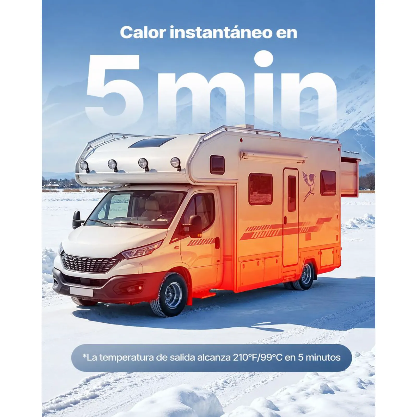 VEVOR Calentador Diésel de 12-24V 5-8KW Portátil, con Mando a Distancia y Pantalla LCD, Calentamiento Rápido y Bajo Nivel de Ruido, para Vehículos, Furgonetas, Autocaravanas, Caravanas y Camiones, 10 L