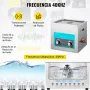 VEVOR Limpiador Ultrasónico 10 L 240 W Limpiador Ultrasónico Profesional con Calentador Ajustable Máquina de Limpieza Ultrasónica con 2 Perillas Potente Frecuencia de 40 kHz para Joyas, Reloj y Gafas
