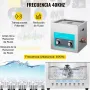 VEVOR Limpiador Ultrasónico 15L, Limpiador Ultrasónico Profesional 360W con Calentador Ajustable Máquina de Limpieza Ultrasónica con 2 Perillas Potente Frecuencia 40kHz para Joyas, Reloj y Gafas
