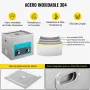 VEVOR Limpiador Ultrasónico 15L, Limpiador Ultrasónico Profesional 360W con Calentador Ajustable Máquina de Limpieza Ultrasónica con 2 Perillas Potente Frecuencia 40kHz para Joyas, Reloj y Gafas