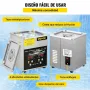 VEVOR Limpiador Ultrasónico Mejorado 2 L Calentador de 100 W a Ultrasónico de 60 W Limpiador de Piezas Ultrasónico de Laboratorio Digital con Temporizador para Limpieza de Piezas de Joyería