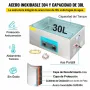 VEVOR Limpiador Ultrasónico 30 L Máquina de Limpieza Ultrasónica para Joyas