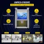 VEVOR Limpiador Ultrasónico Mejorado 6 L Calentador Ultrasónico de 180 W y 200 W Limpiador de Piezas Ultrasónico de Laboratorio Digital con Temporizador para Limpieza de Herramientas Joyerías Gafas