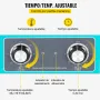 VEVOR Limpiador Ultrasónico 6 L Control de Máquina de Limpieza Ultrasónica con Perilla de Acero Inoxidable 304 con Temporizador de Calentador para Joyas, Relojes, Gafas, Instrumentos Dentales