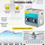 VEVOR Limpiador Ultrasónico 3L Limpiador Ultrasónico de Acero Inoxidable Temporizador y Calentador Limpiador Ultrasónico Profesional 40kHz 120W con Cesta Máquina de Limpieza para Metálicos Joyas Gafas