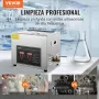 VEVOR Limpiador Ultrasónico Bandeja Ultrasónica Digital de Acero Inoxidable de 10L con Calefacción Tiempo y Temperatura Ajustable Dispositivo de Limpieza Ultrasónica para Joyería Gafas Relojes Clínico