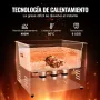 VEVOR Limpiador Ultrasónico 15 L con Temporizador y Calentador 360 W Limpiador Ultrasónico Digital 40 kHz con Cesta para Reloj Gafas Soporte de Joyería Piezas Industriales Herramientas Plata
