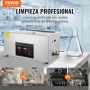 VEVOR Limpiador Ultrasónico 22L, Bandeja Ultrasónica Digital de Acero Inoxidable de con Calefacción Tiempo y Temperatura Ajustable Dispositivo de Limpieza Ultrasónica para Joyería Gafas Relojes
