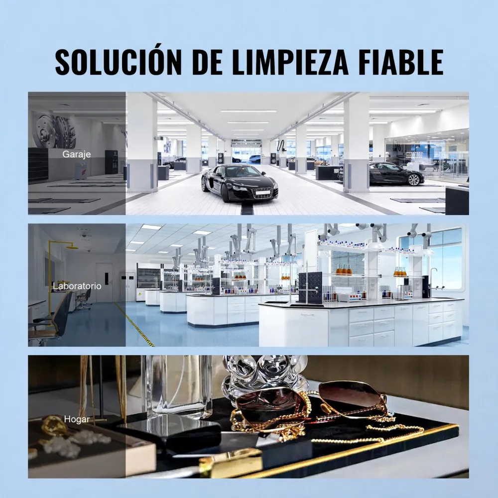 VEVOR Limpiador Ultrasónico 22L, Bandeja Ultrasónica Digital de Acero Inoxidable de con Calefacción Tiempo y Temperatura Ajustable Dispositivo de Limpieza Ultrasónica para Joyería Gafas Relojes