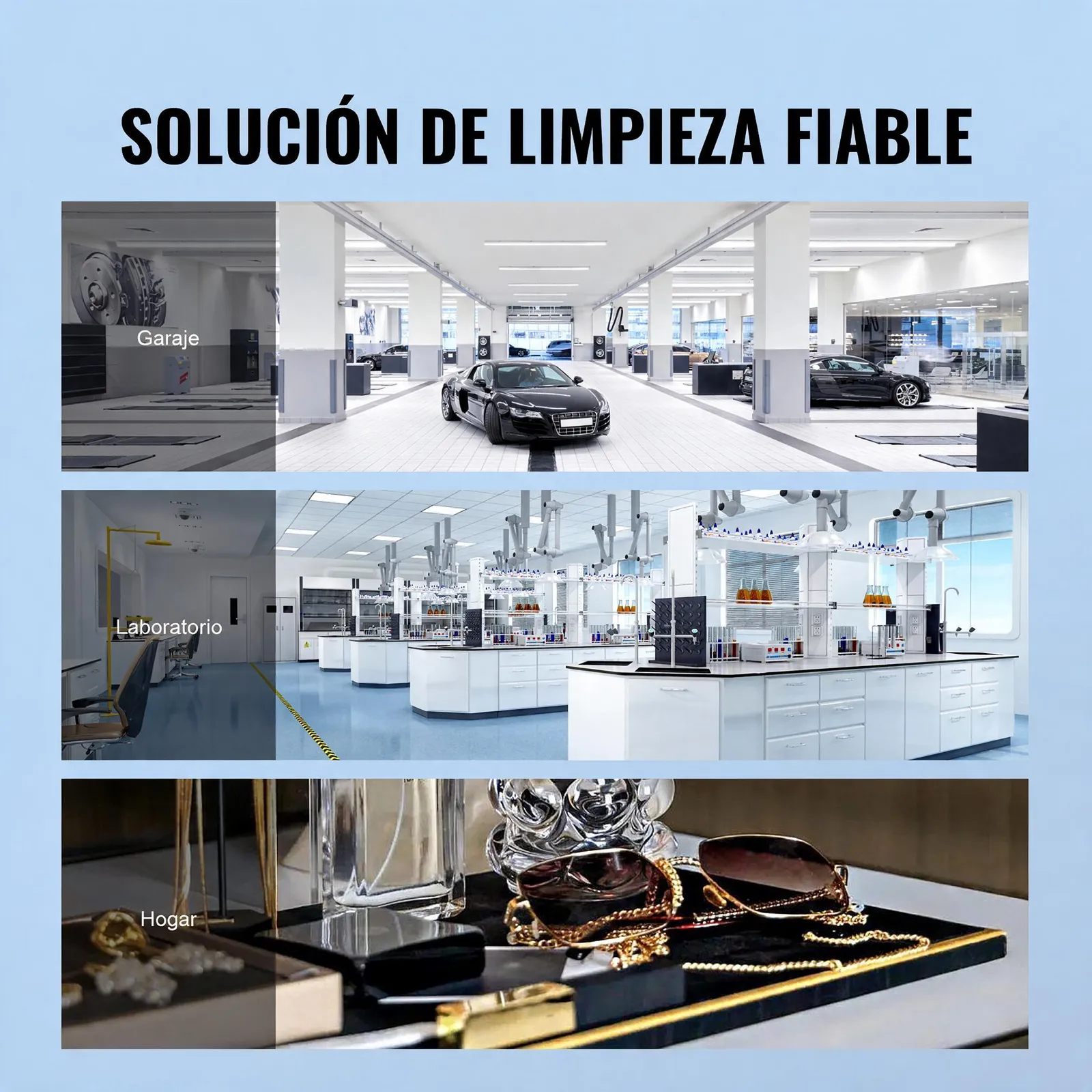 VEVOR Limpiador Ultrasónico 22L, Bandeja Ultrasónica Digital de Acero Inoxidable de con Calefacción Tiempo y Temperatura Ajustable Dispositivo de Limpieza Ultrasónica para Joyería Gafas Relojes