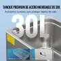 VEVOR Limpiador Ultrasónico 30L Bandeja Ultrasónica Digital de Acero Inoxidable con Calefacción Tiempo y Temperatura Ajustable Dispositivo de Limpieza Ultrasónica para Joyería Gafas Relojes