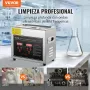 VEVOR Limpiador Ultrasónico 3L, Bandeja Ultrasónica Digital de Acero Inoxidable con Calefacción Tiempo y Temperatura Ajustable Dispositivo de Limpieza Ultrasónica para Joyería Gafas Relojes
