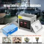 VEVOR Limpiador Ultrasónico 3L, Bandeja Ultrasónica Digital de Acero Inoxidable con Calefacción Tiempo y Temperatura Ajustable Dispositivo de Limpieza Ultrasónica para Joyería Gafas Relojes