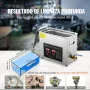 VEVOR Limpiador Ultrasónico 6L, Bandeja Ultrasónica Digital de Acero Inoxidable con Calefacción Tiempo y Temperatura Ajustable Dispositivo de Limpieza Ultrasónica para Joyería Gafas Relojes