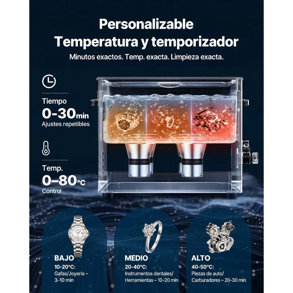 VEVOR Limpiador Ultrasónico 15 L, Máquina de Limpieza Ultrasónica Profesional con Cesta de Limpieza y Pantalla Digital, Acero Inoxidable, 240 W y 40 kHz, para Piezas, Carburadores e Instrumentos