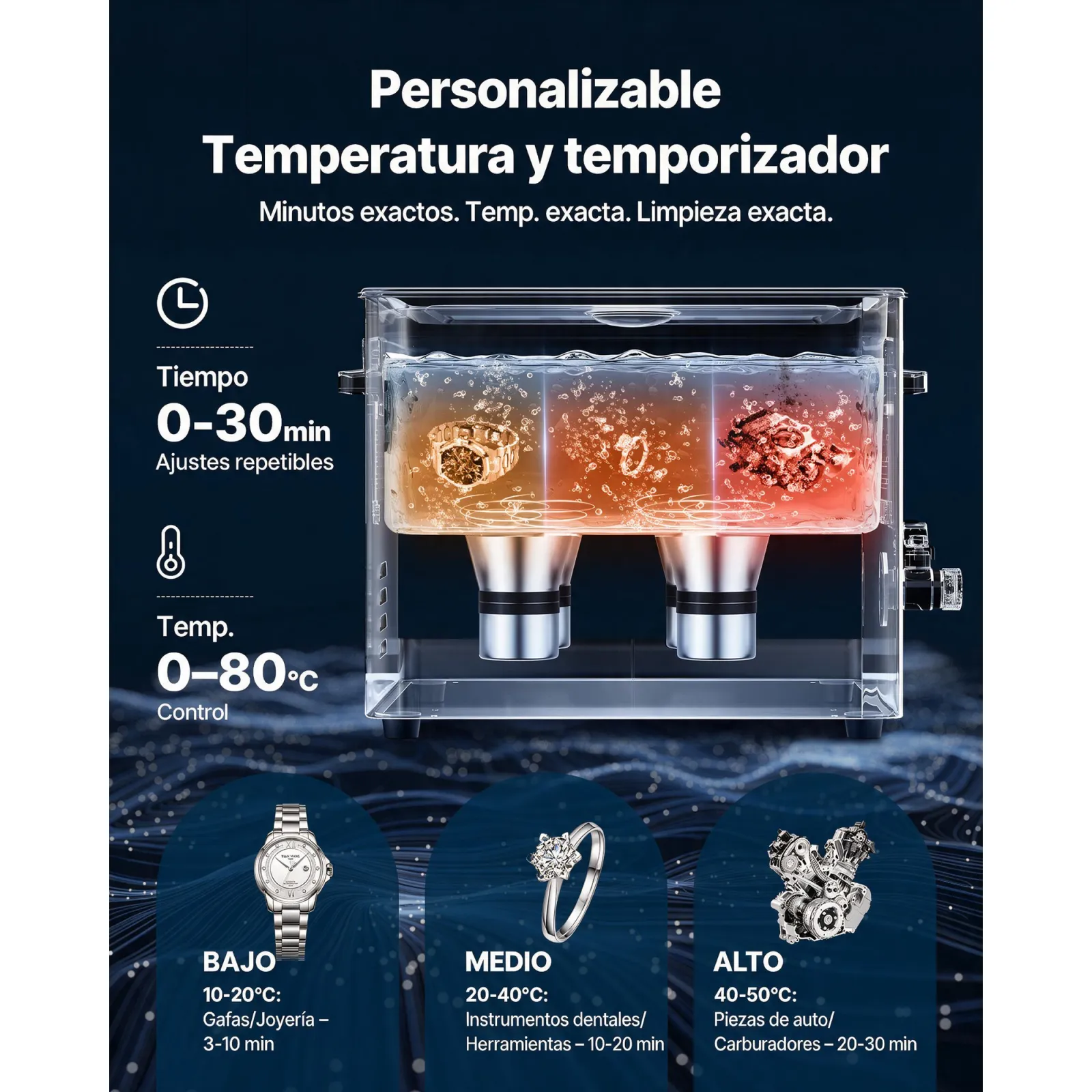 VEVOR Limpiador Ultrasónico 15 L, Máquina de Limpieza Ultrasónica Profesional con Cesta de Limpieza y Pantalla Digital, Acero Inoxidable, 240 W y 40 kHz, para Piezas, Carburadores e Instrumentos
