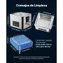 VEVOR Limpiador Ultrasónico 15 L, Máquina de Limpieza Ultrasónica Profesional con Cesta de Limpieza y Pantalla Digital, Acero Inoxidable, 240 W y 40 kHz, para Piezas, Carburadores e Instrumentos