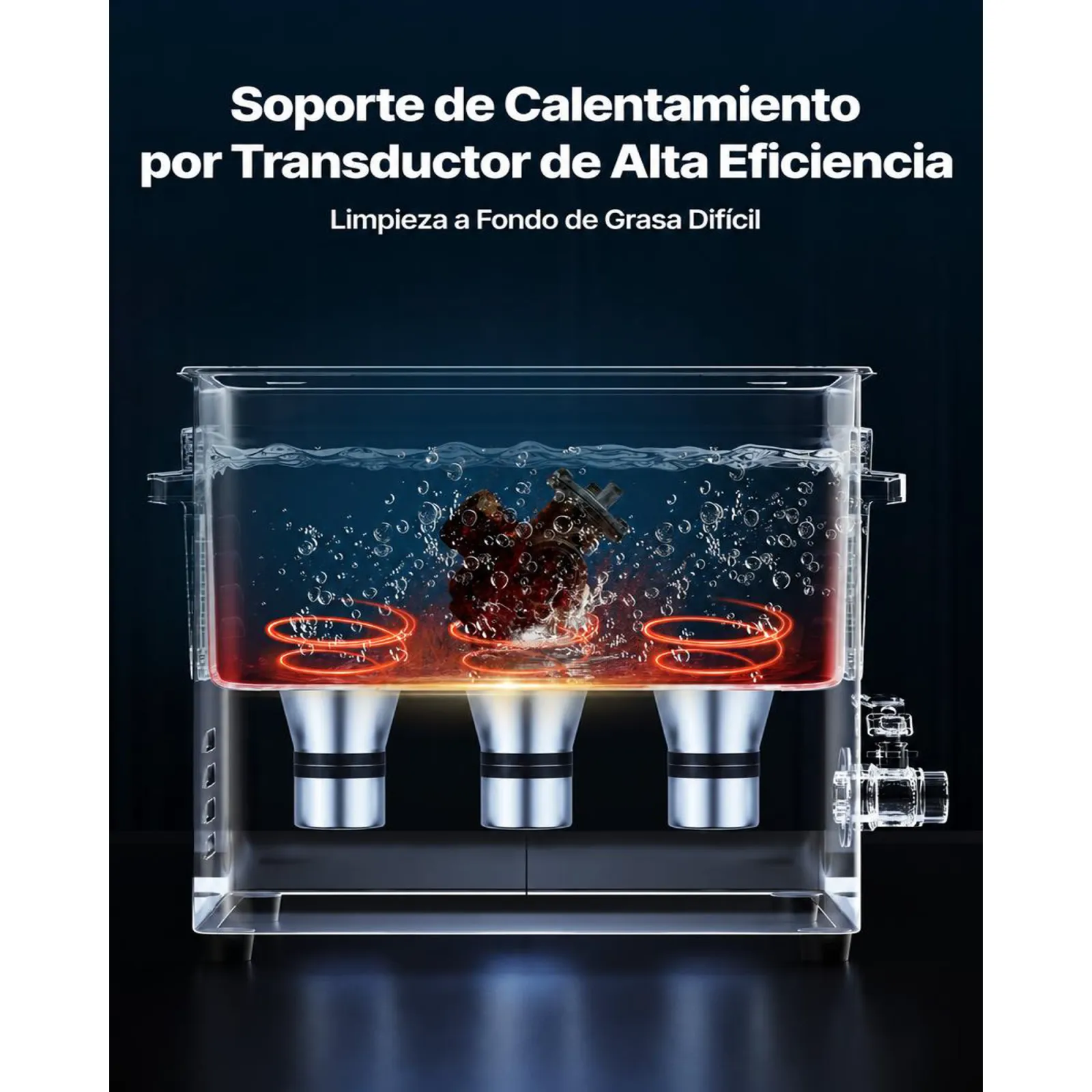 VEVOR Limpiador Ultrasónico 10 L, Máquina de Limpieza Ultrasónica Profesional con Cesta de Limpieza y Pantalla Digital, Acero Inoxidable, 180 W y 40 kHz, para Piezas, Carburadores e Instrumentos