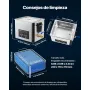 VEVOR Limpiador Ultrasónico 10 L, Máquina de Limpieza Ultrasónica Profesional con Cesta de Limpieza y Pantalla Digital, Acero Inoxidable, 180 W y 40 kHz, para Piezas, Carburadores e Instrumentos