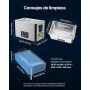 VEVOR Limpiador Ultrasónico 30 L, Máquina de Limpieza Ultrasónica Profesional con Cesta de Limpieza y Pantalla Digital, 480 W, Acero Inoxidable, 40 kHz, para Piezas, Carburadores e Instrumentos