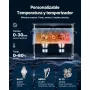 VEVOR Limpiador Ultrasónico 6 L, Máquina de Limpieza Ultrasónica Profesional con Cesta de Limpieza y Pantalla Digital, Acero Inoxidable, 120 W y 40 kHz, para Relojes y Joyas, 380 x 180 x 295 mm