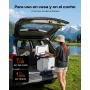 VEVOR Nevera Portátil para Coche 12 L, Zona Única, Refrigerador para Coche con Compresor 12/24 V CC 100-240 V CA, Temperatura Ajustable de -20 °C a 20 °C, para Camiones, Furgonetas, Camping, Viajes