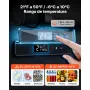 VEVOR Nevera Portátil para Coche 13 L, Zona Única, Refrigerador para Coche con Compresor 12/24 V CC, Temperatura Ajustable de -6 °C a 10 °C, para Camiones, Furgonetas, Autocaravanas, Camping, Viajes