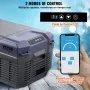 VEVOR Nevera de Compresión Portátil 15 L Mini Nevera para Coche 12/24V CC y 100-240V CA Caja Enfriadora de Zona Única Temperatura Ajustable de -20°C a 20°C para Camión Barco Casa Camping