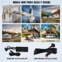 VEVOR Nevera de Compresión Portátil 15 L Mini Nevera para Coche 12/24V CC y 100-240V CA Caja Enfriadora de Zona Única Temperatura Ajustable de -20°C a 20°C para Camión Barco Casa Camping