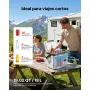 VEVOR Nevera Portátil para Coche 18 L, Zona Única, Refrigerador para Coche con Compresor 12/24 V CC 100-240 V CA, Temperatura Ajustable de -20 °C a 20 °C, para Camiones, Autocaravanas, Camping
